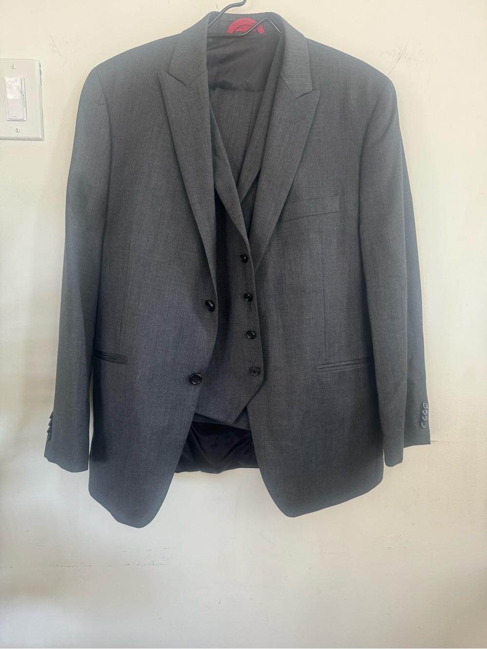Alfani Men's Gray two-Piece Suit - Tailored Vest & Jacket